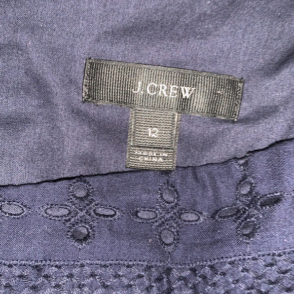 NWOT J Crew Strapless Navy Dress - Picture 6 of 7